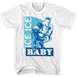 Vanilla Ice Ice Baby Cold Blue Hip Hop Rap Single Graphic T-Shirt
